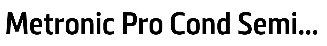 Metronic Pro Cond SemiBold